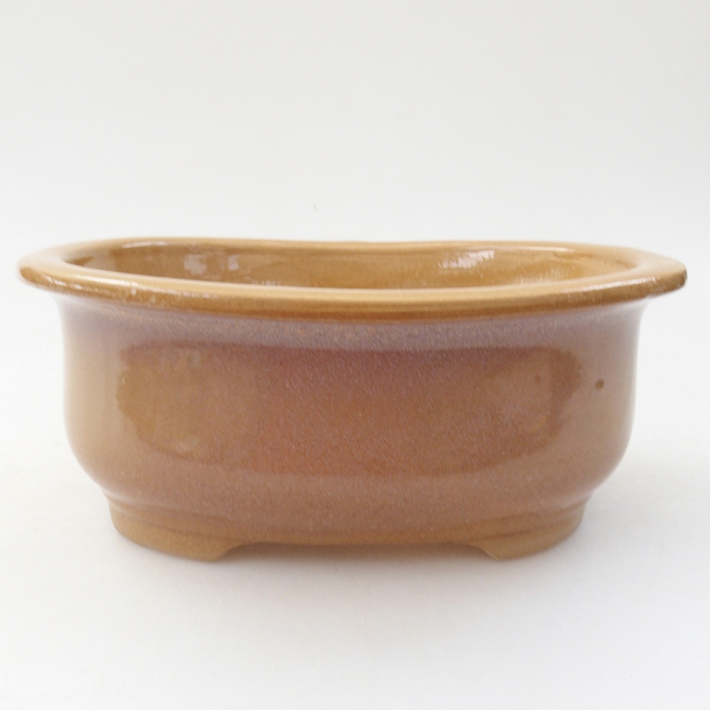 Ceramic bonsai bowl 15,5 x 12 x 5,5 cm, color beige