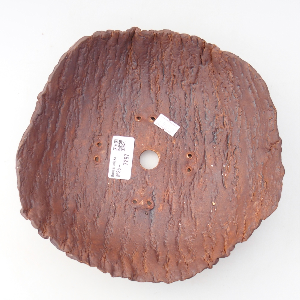 Ceramic Shell 29 x 21 x 7 cm , colour brown