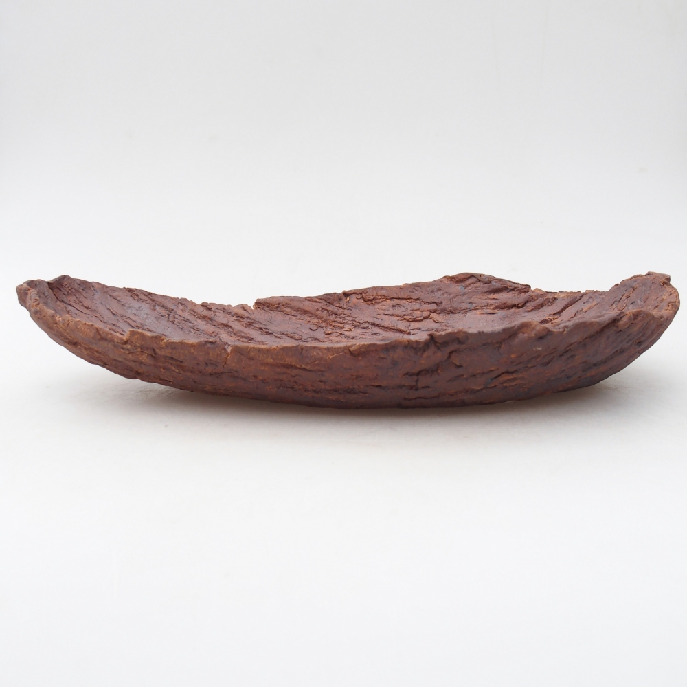 Ceramic Shell 32,5 x 18 x 5,5 cm , colour brown