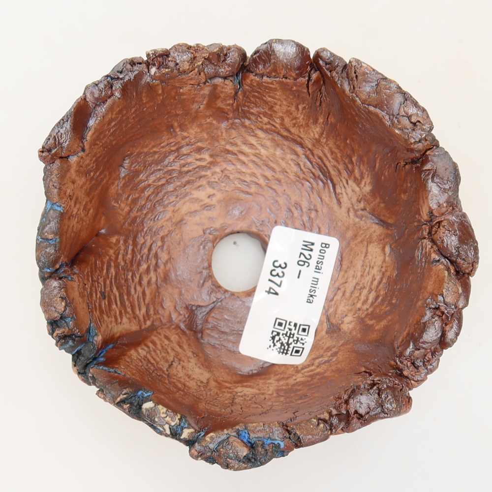 Ceramic Shell, 11 x 10.5 x 6 cm, blue