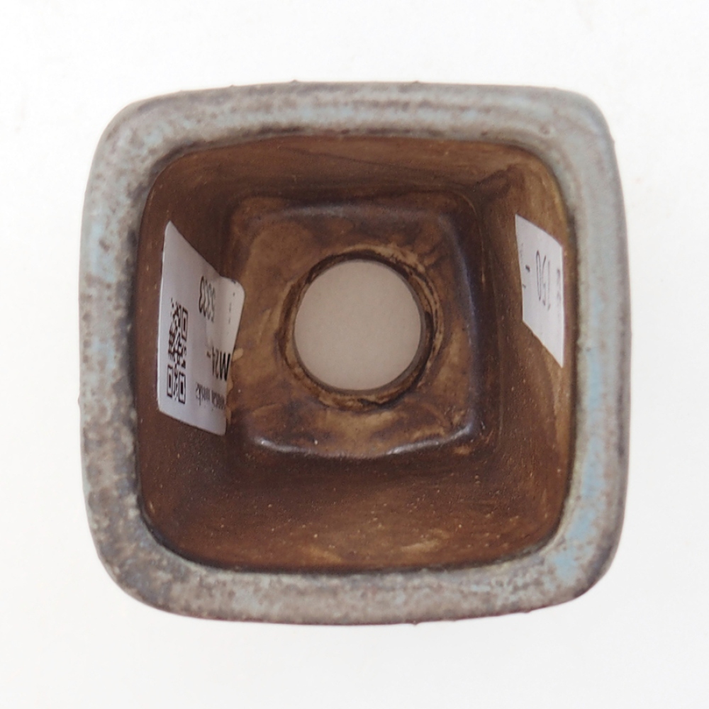 Ceramic bonsai bowl 5 x 5 x 6,5 cm, color blue