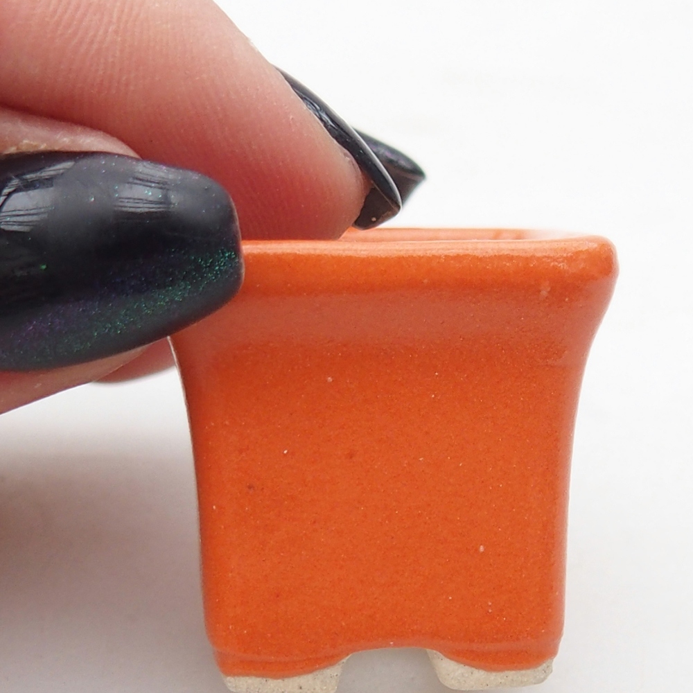 Mini bonsai bowl 2,5 x 2,5 x 2,5 cm, orange
