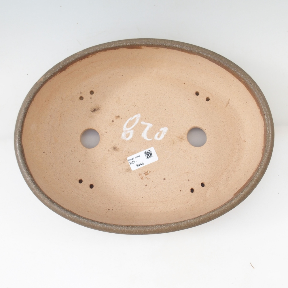 Bonsai bowl 33 x 24,5 x 7,5 cm , colour brown