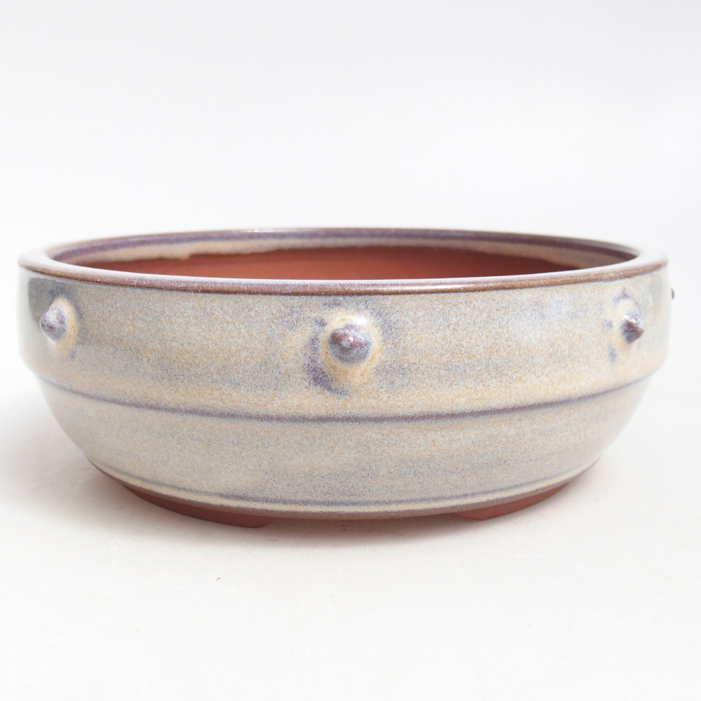 Ceramic bonsai bowl 16 x 16 x 5,5 cm, colour blue