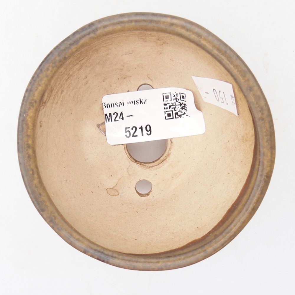 Ceramic bonsai bowl 8 x 8 x 5,5 cm, color brown