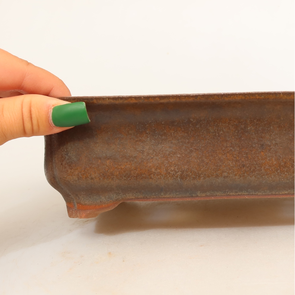 Ceramic Bowl, 24 x 17 x 6 cm, brown