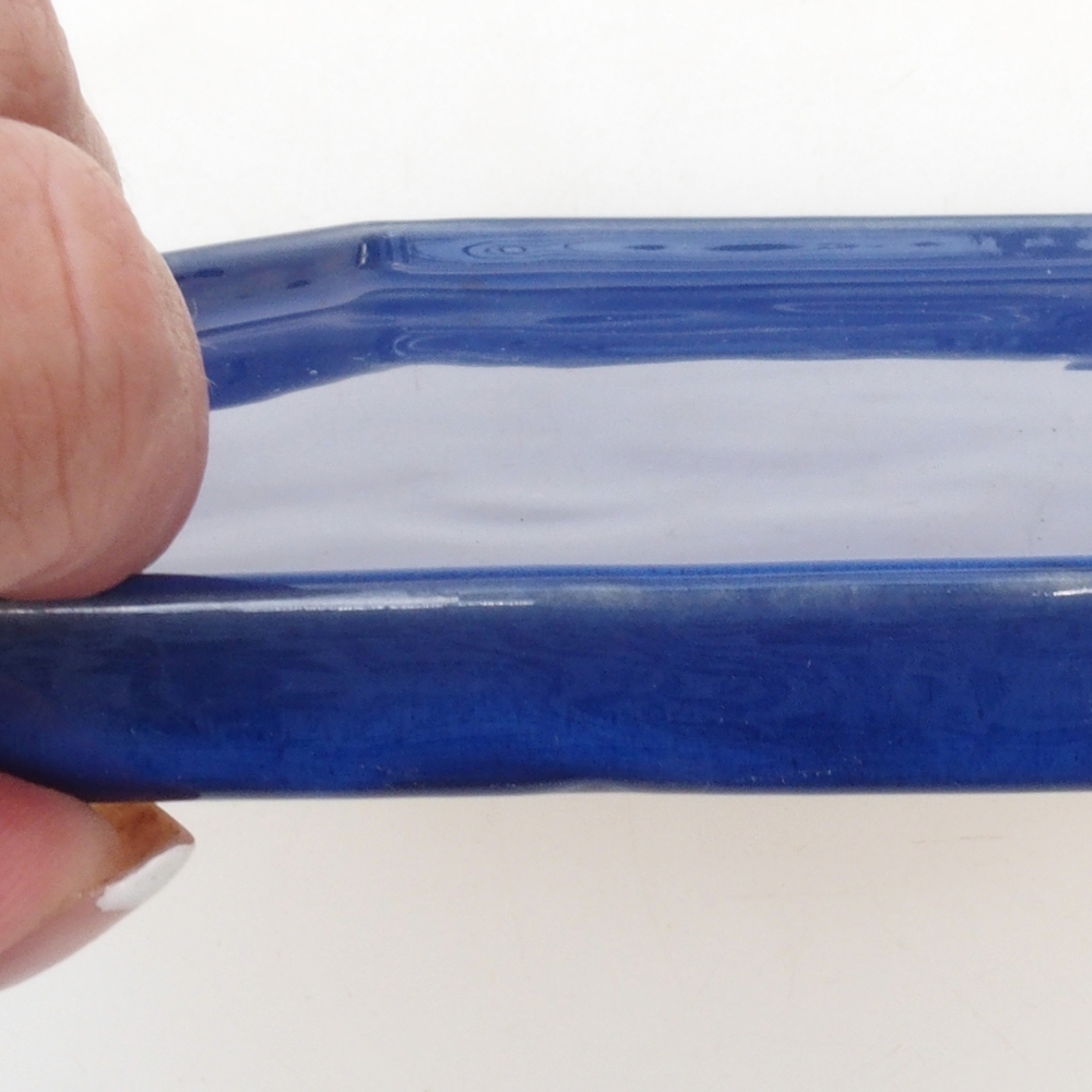 Ceramic bowl H53 -18.5 x 17 x 1 cm - blue