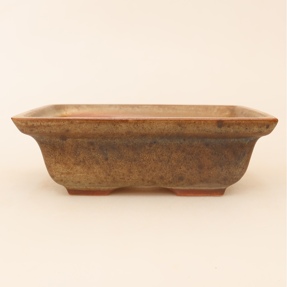 Ceramic Bowl  14.5 x 10 x 5 cm, brown