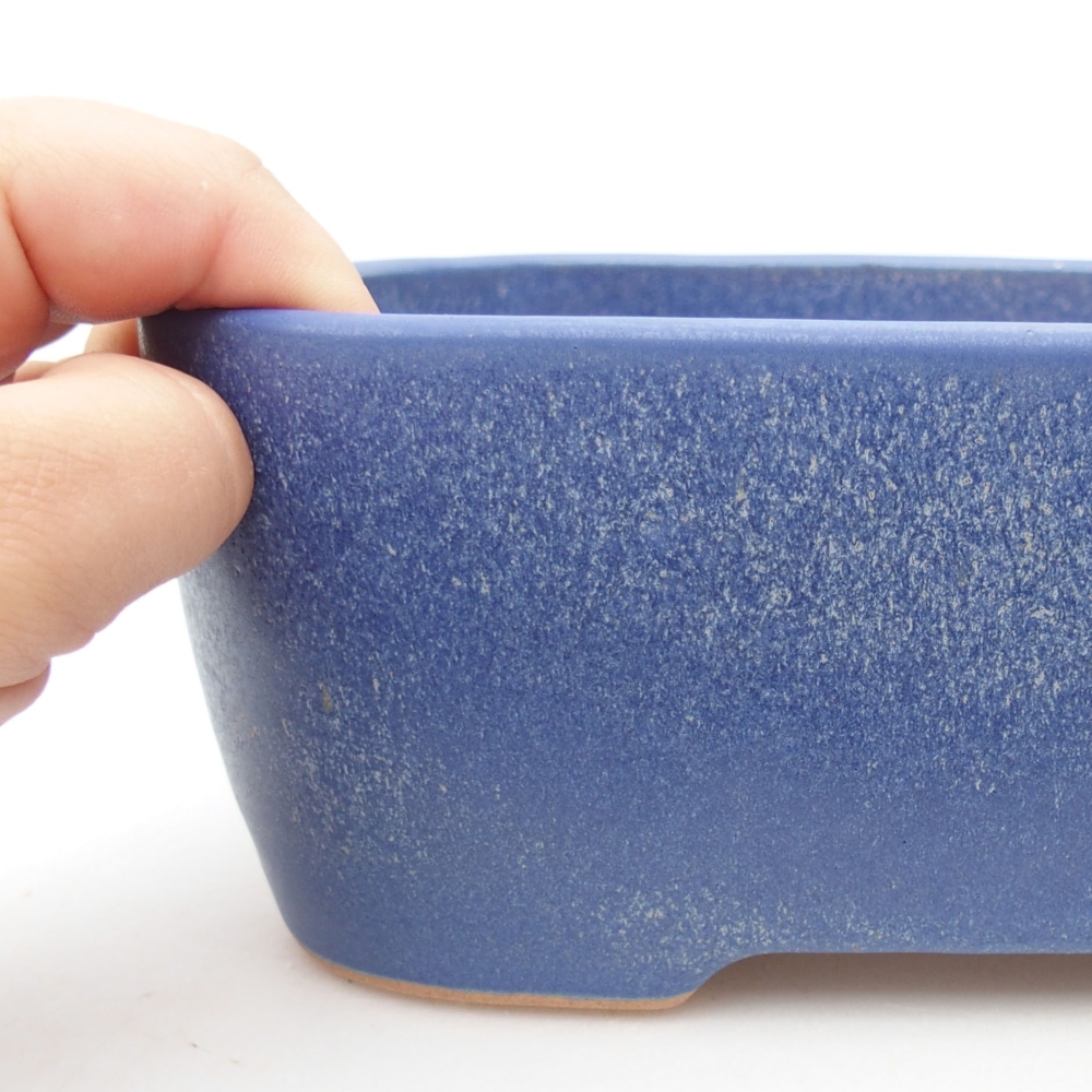 Ceramic bonsai bowl 23 x 18 x 7,5 cm, color blue