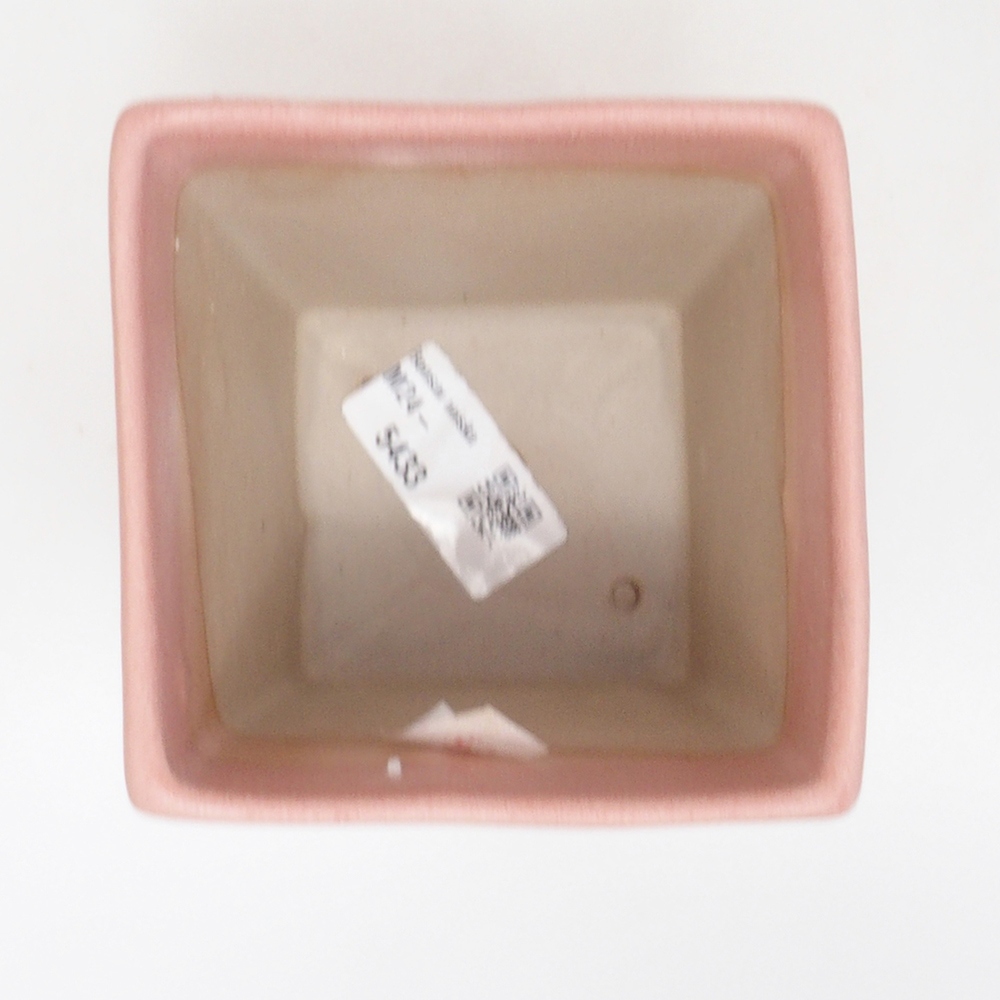 Ceramic bonsai bowl 9 x 9 x 12 cm, color pink