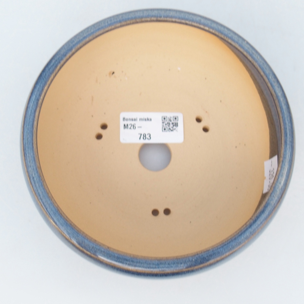 Ceramic bonsai bowl 14,5 x 14,5 x 6 cm, colour blue