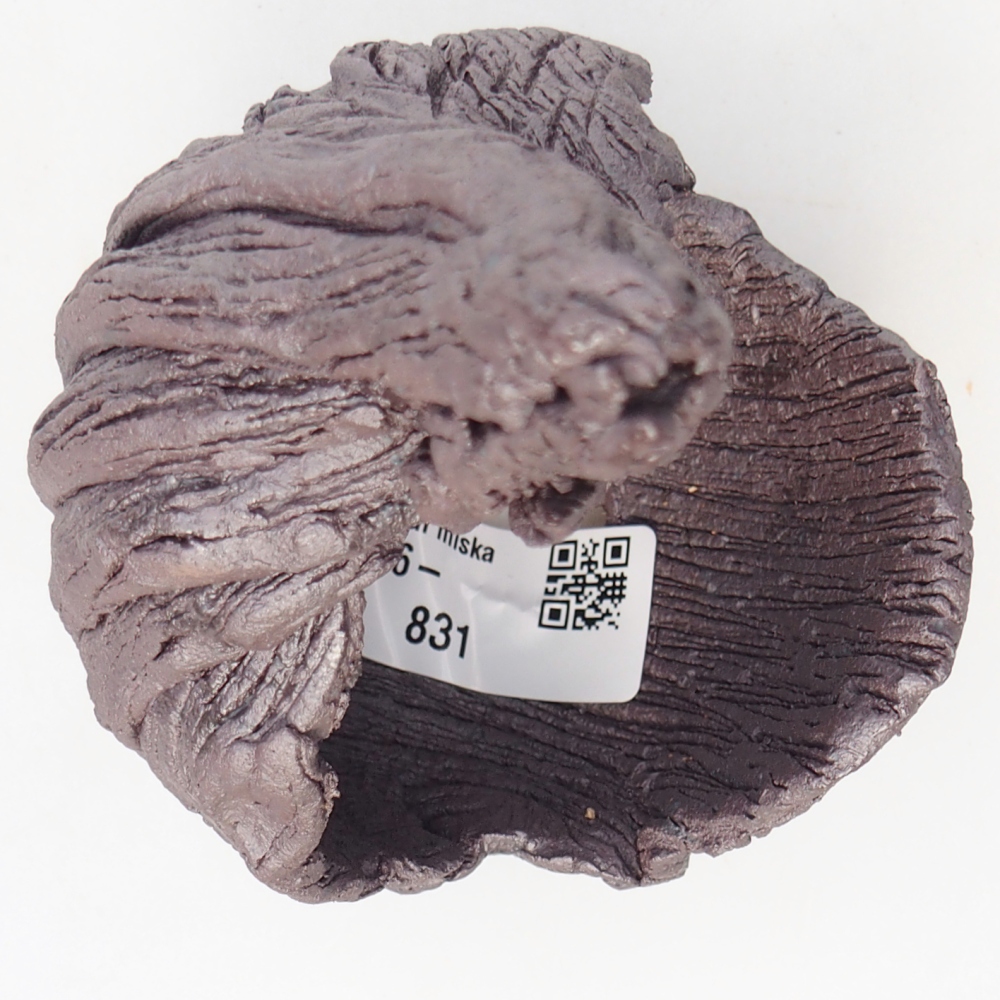 Ceramic Shell 8 x 9 x 14,5 cm , metallic colour