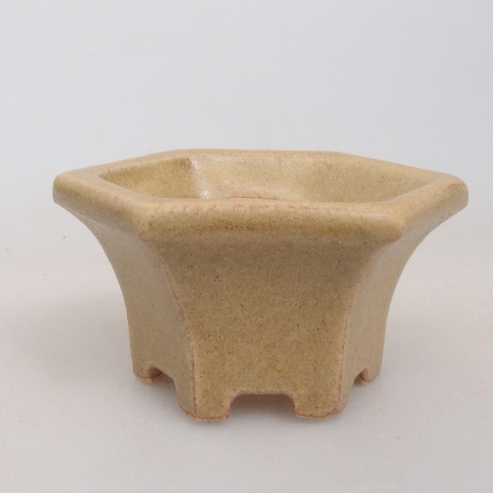 Mini bonsai bowl 4,5 x 4,5 x 2,5 cm, color brown