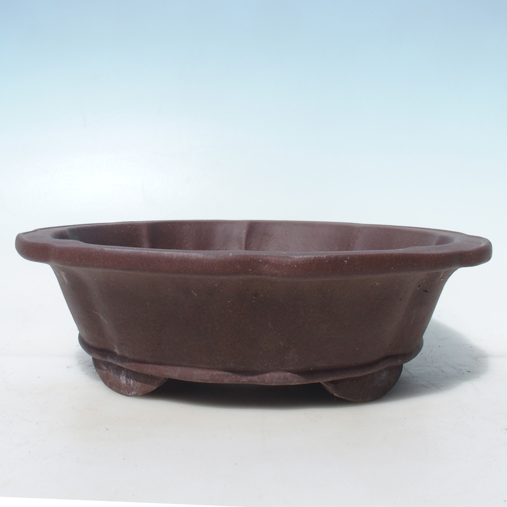 Bonsai bowl 30 x 30 x 9 cm birch brown