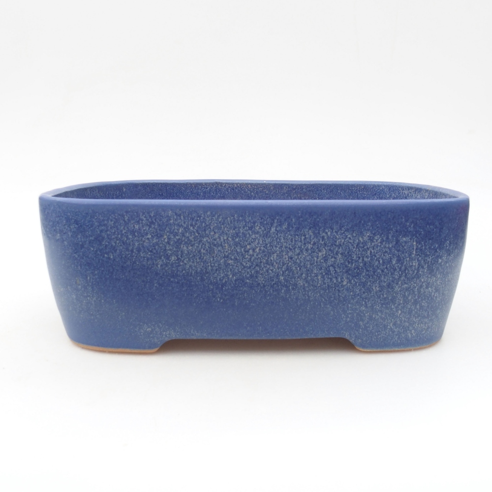 Ceramic bonsai bowl 23 x 18 x 7,5 cm, color blue