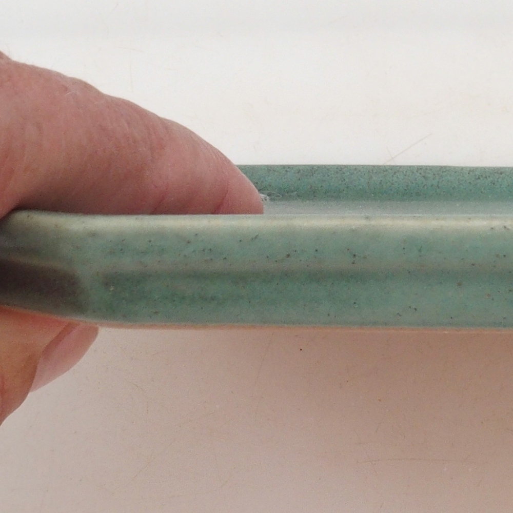 Ceramic bowl H14 - 18 x 18 x 1 cm - green
