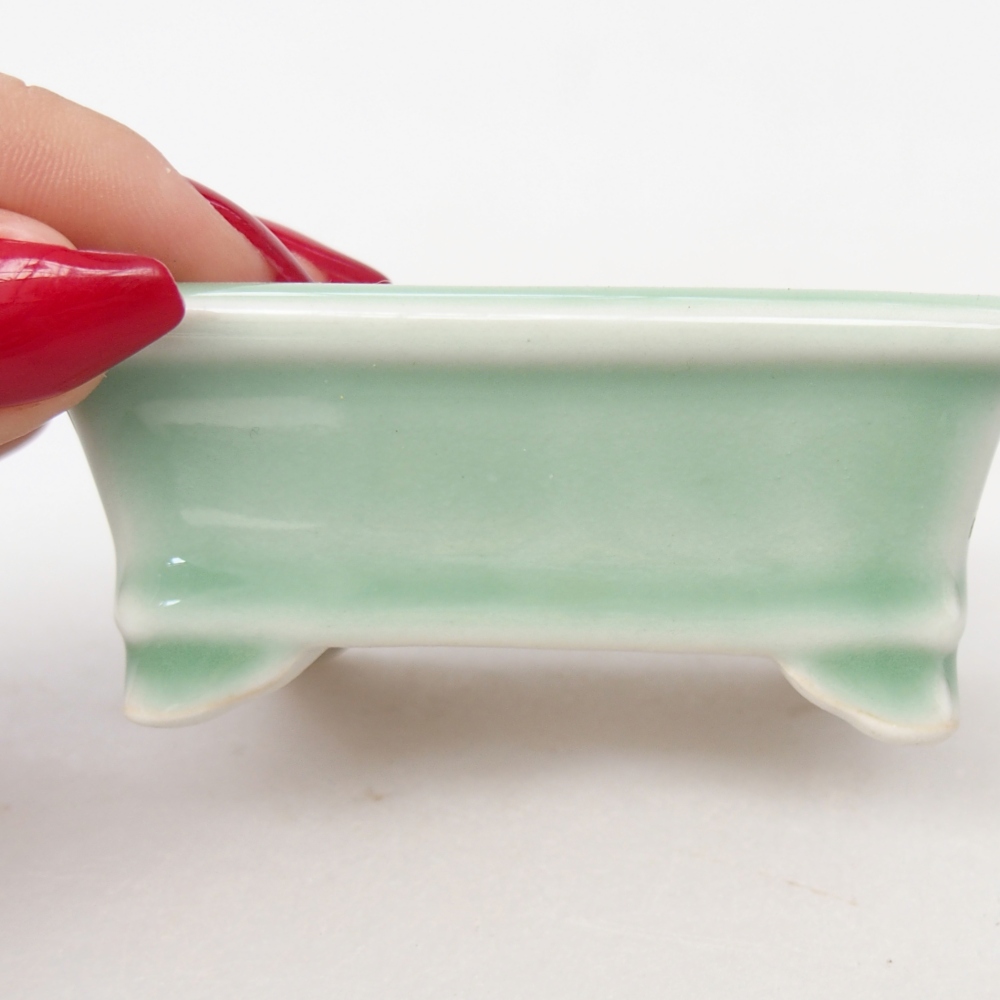 Mini bonsai bowl 8 x 6,5 x 3 cm, green