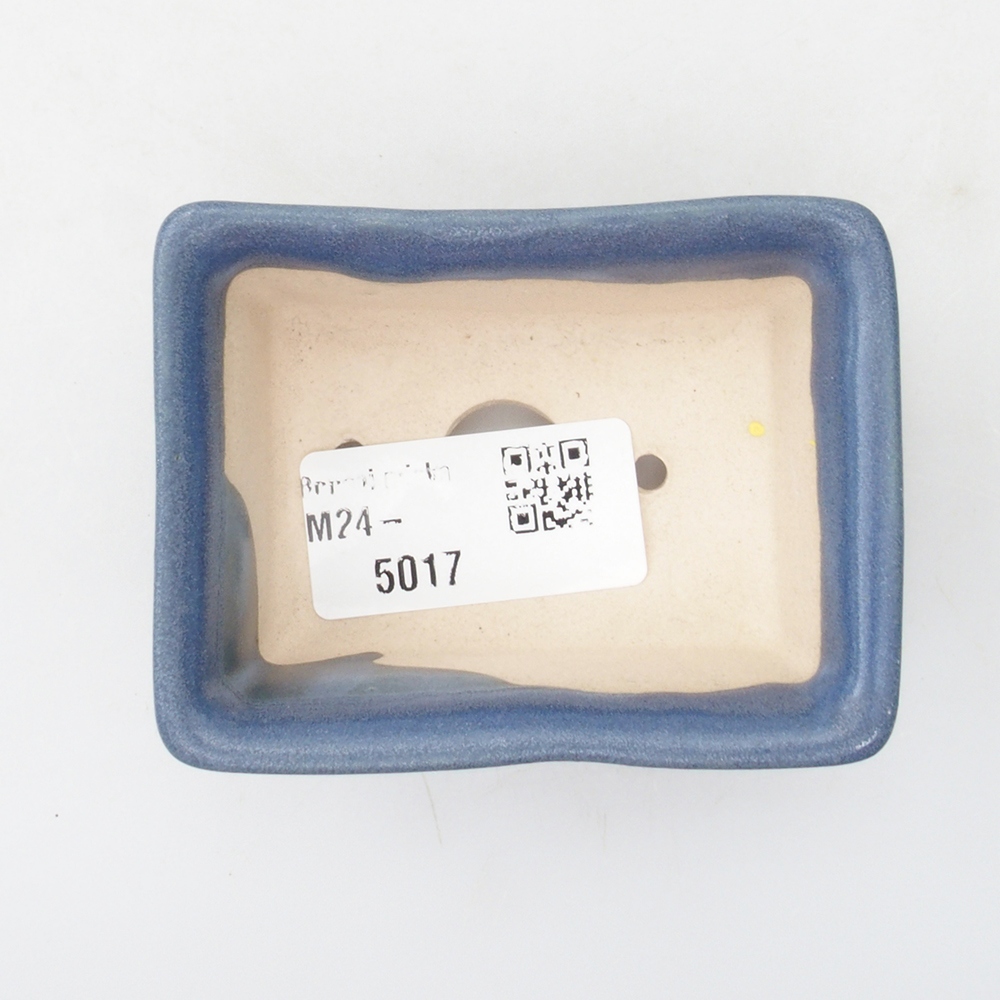 Mini bonsai bowl 8 x 6 x 3  cm, color blue