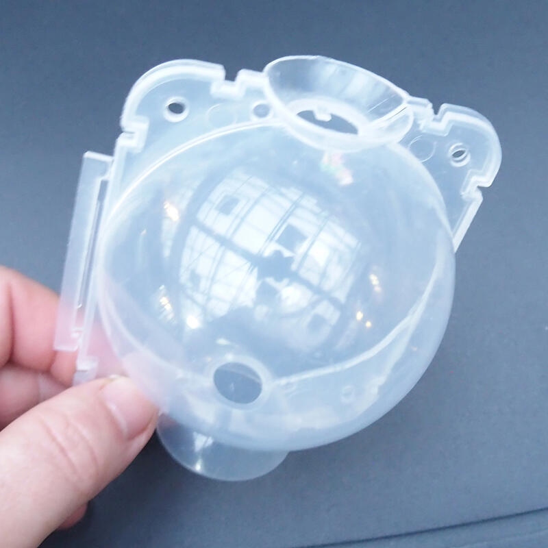 Spheres 8 cm transparent 10 pcs