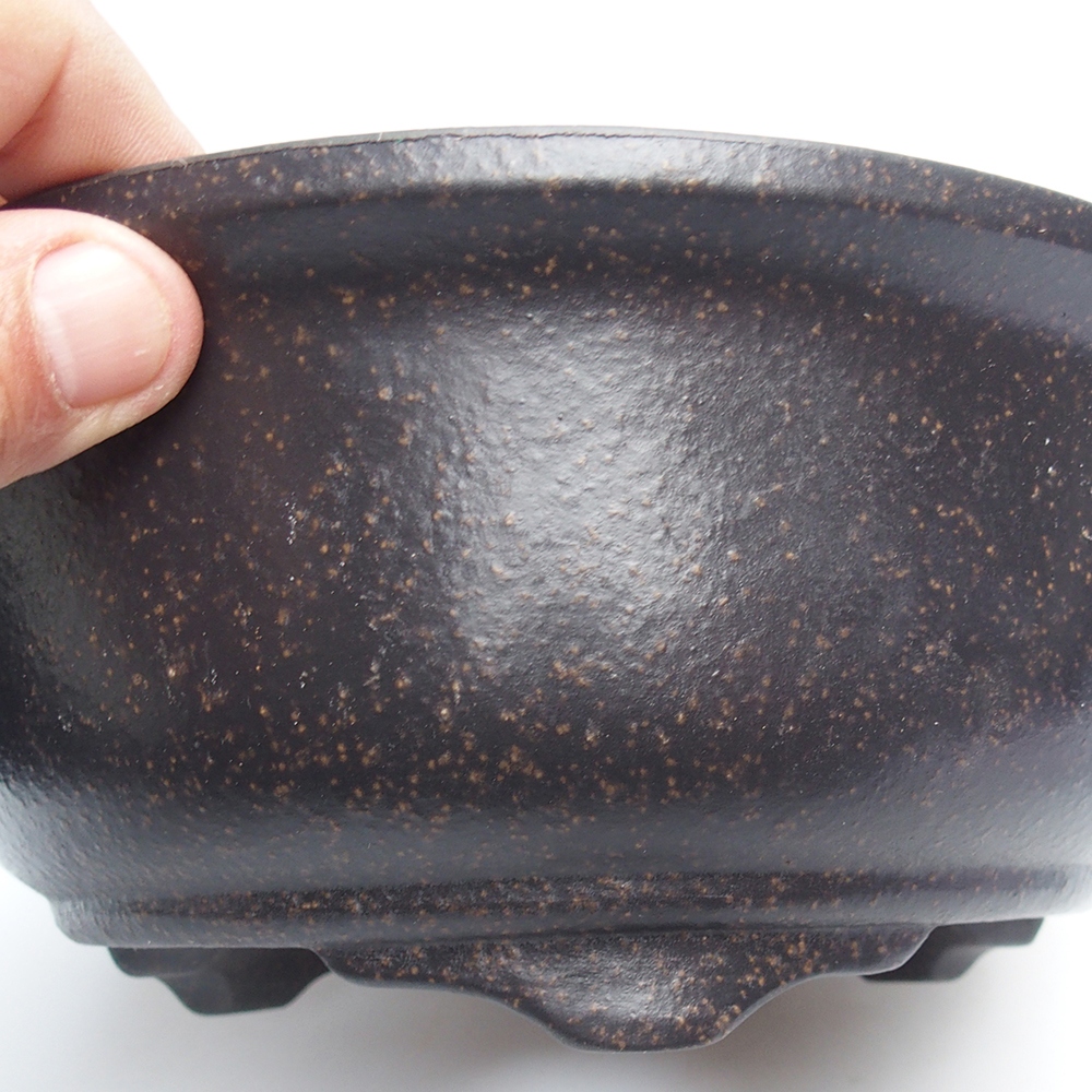 Bowl 20 x 20 x 9 cm brown ochre