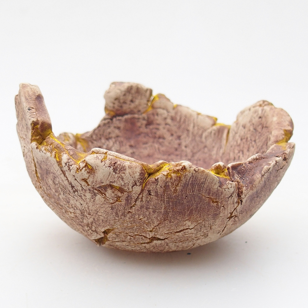 Ceramic Shell 9 x 9 x 5,5 cm , yellow