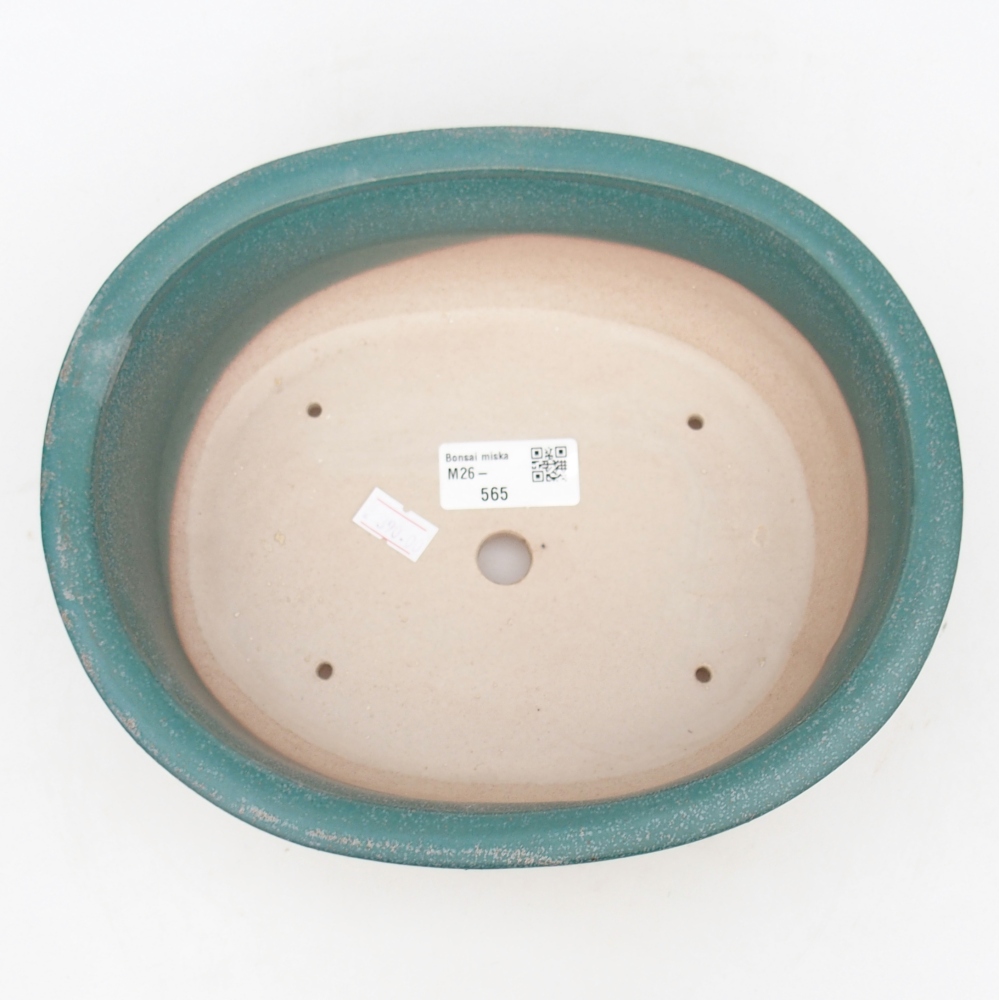 Ceramic bonsai bowl 23 x 19 x 7 cm, colour blue