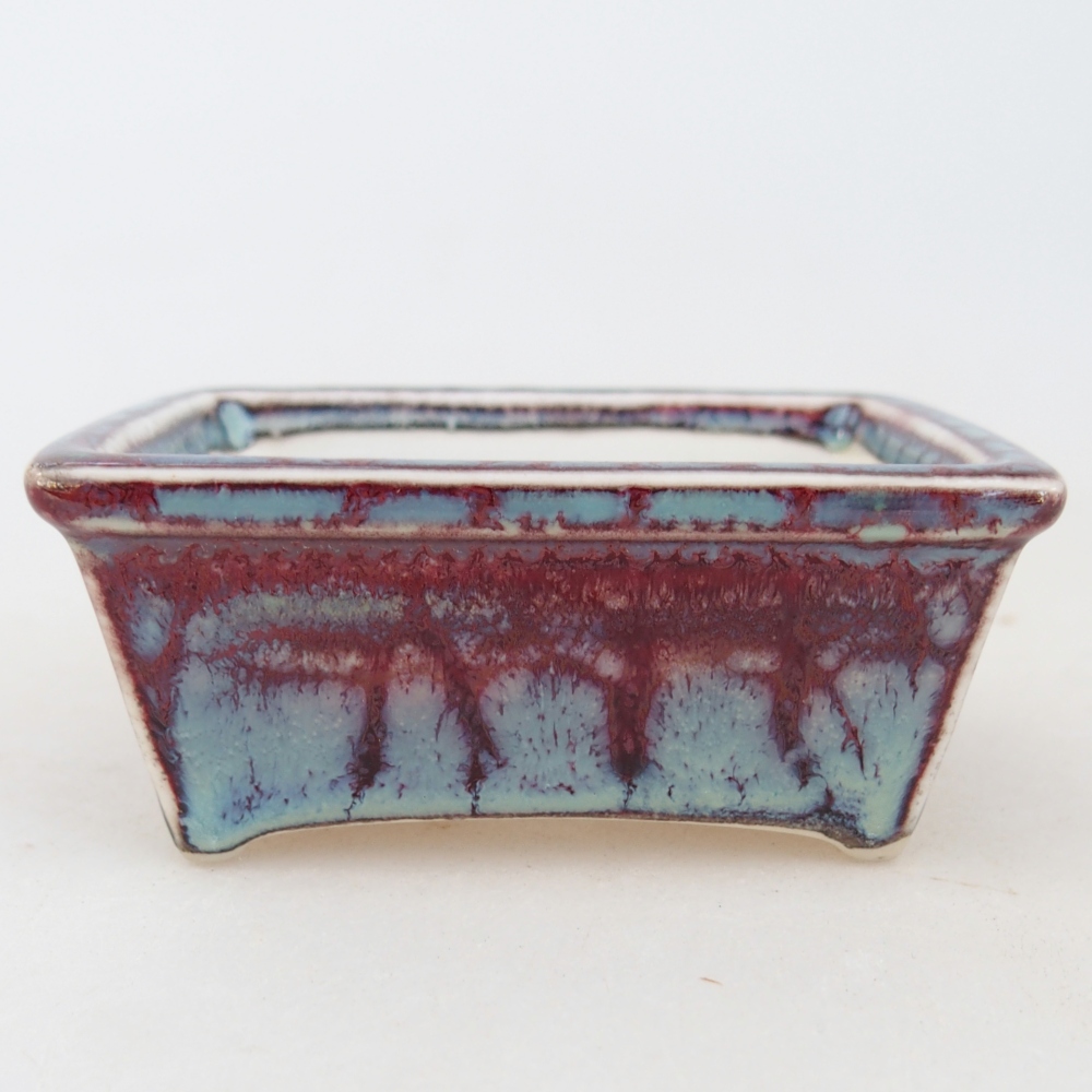 Mini bonsai bowl 7,5 x 6 x 3 cm, burgundy