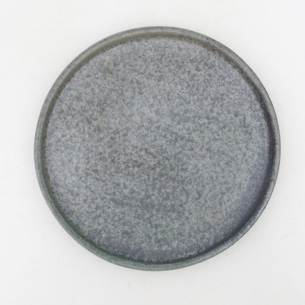 Bonsai bowl round D6-L - 13.5 x 13.5 x 1 cm - green