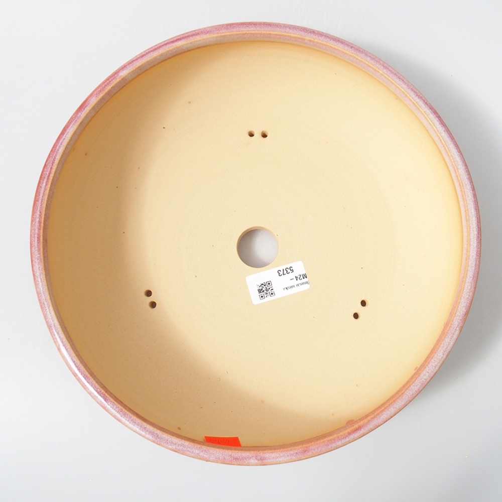 Ceramic bonsai bowl 27 x 27 x 7 cm, color pink