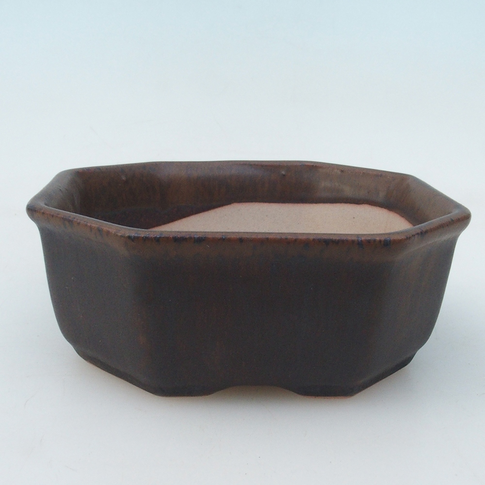 Bonsai bowl + saucer H01 - 12x9x5 cm