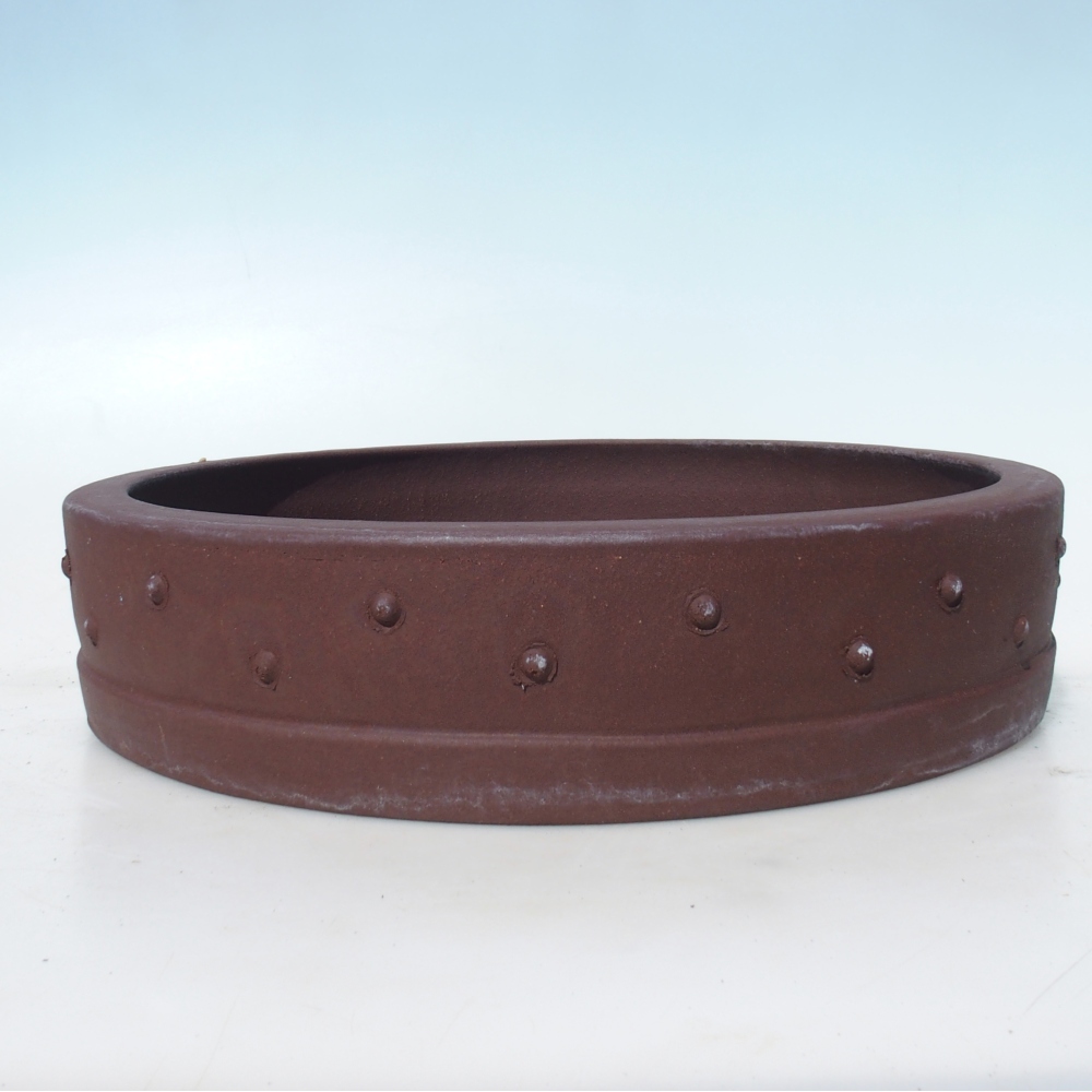 Bonsai bowl 37 x 37 x 8,5 cm birch brown