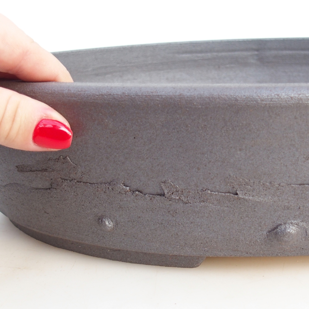 Bonsai bowl 38 x 31,5 x 8 cm , colour brown