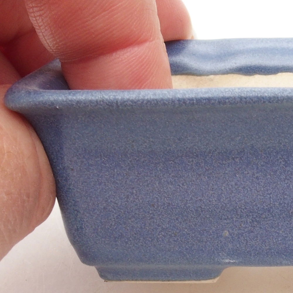 Mini bonsai bowl 8 x 6 x 3  cm, color blue