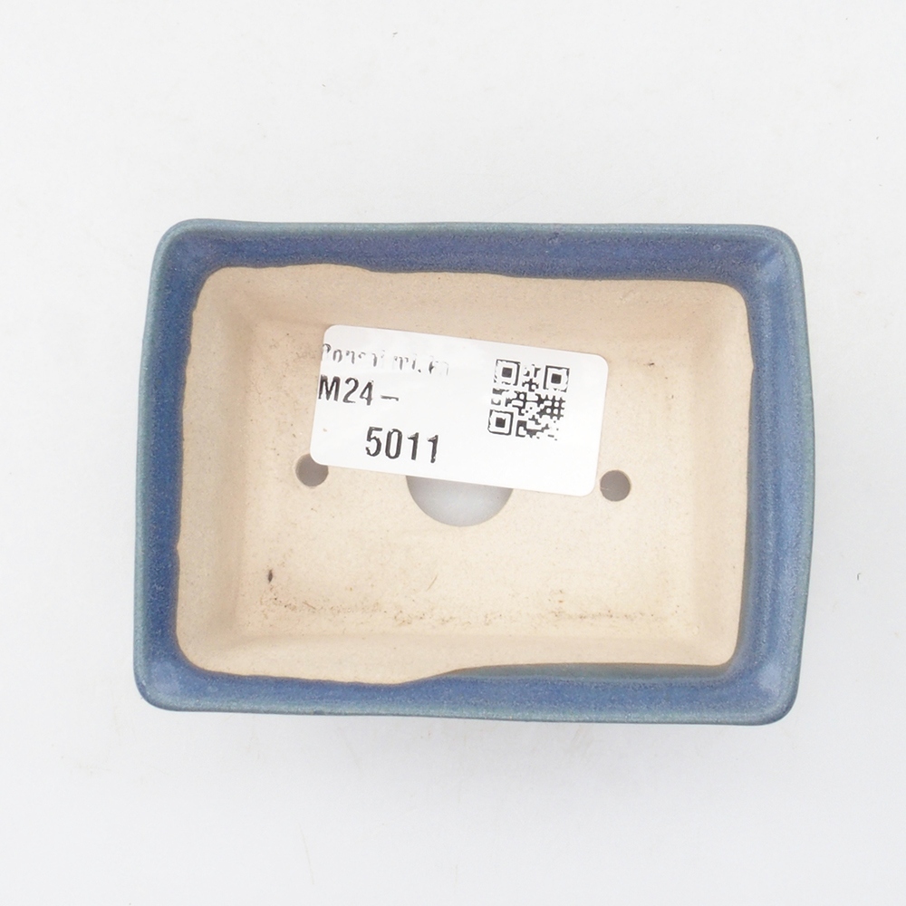 Mini bonsai bowl 8 x 6 x 3  cm, color blue