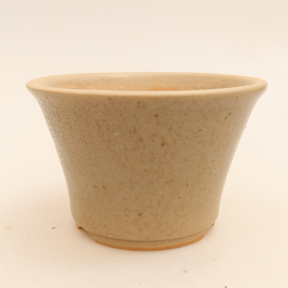 Ceramic bonsai pot, 11 x 11 x 7 cm, gray