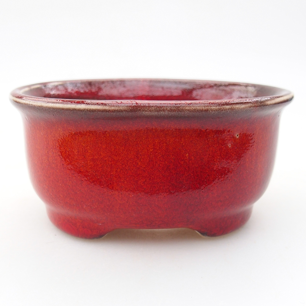 Mini bonsai bowl 9 x 8 x 4,5 cm, colour red