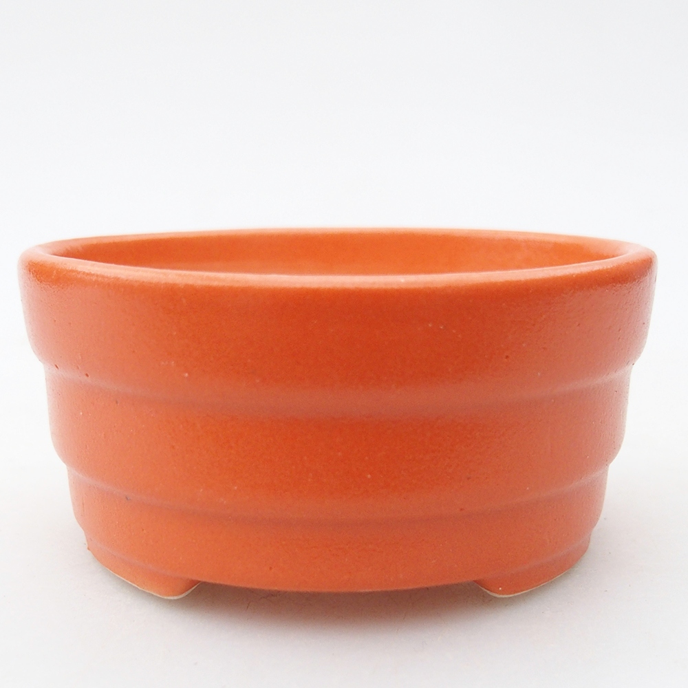 Mini bonsai bowl 7,5 x 7,5 x 3,5 cm, orange