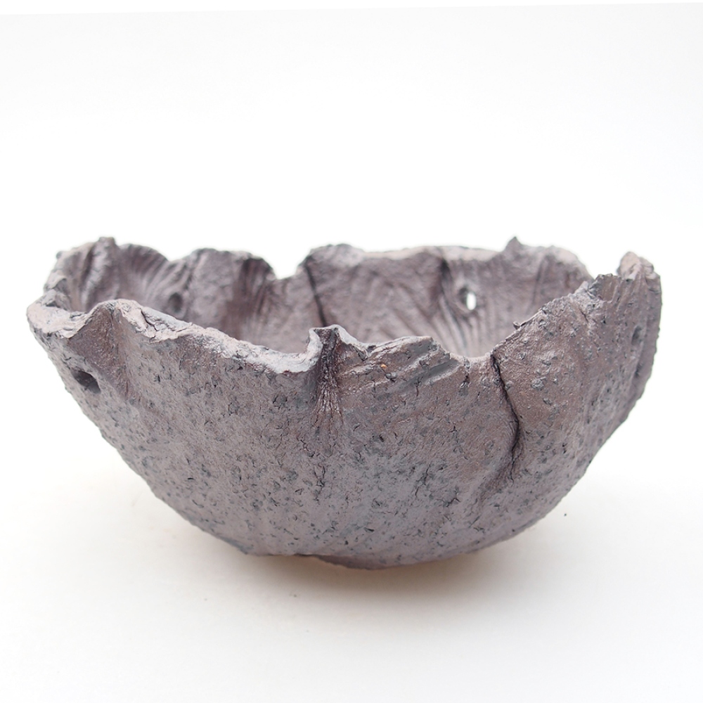 Ceramic Shell 13,5 x 13 x 7 cm, color: metal