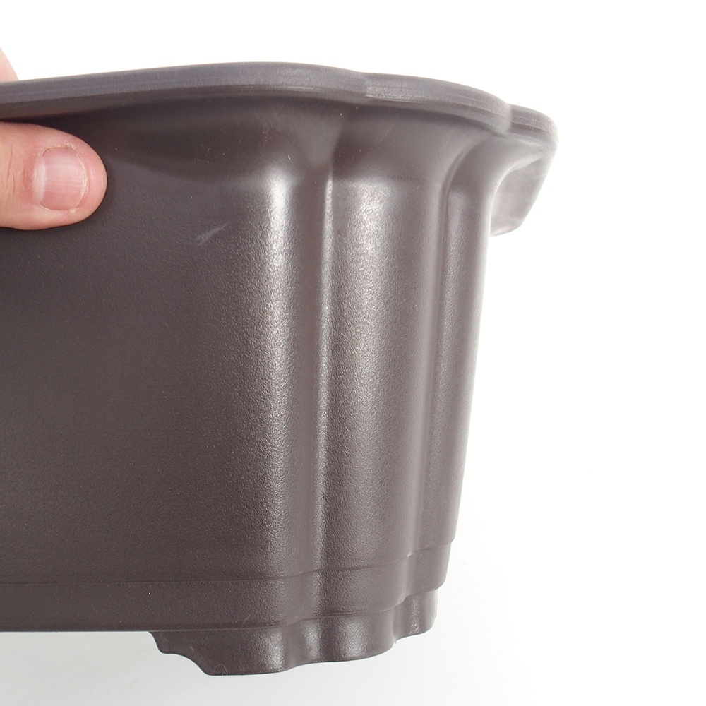 Plastic bowl MP-19 - 39 x 30 x 14,5 cm brown