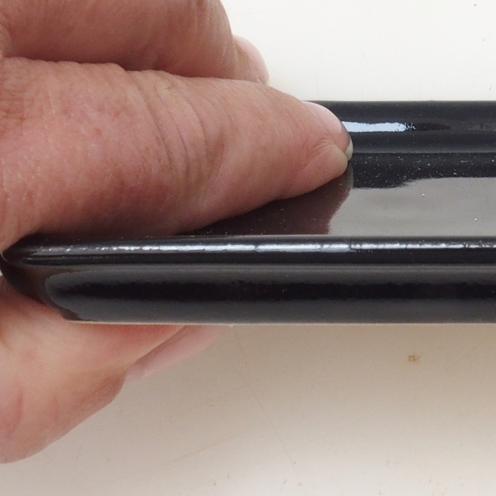 Bonsai bowl rectangle D5-S - 11.5 x 8.5 x 1 cm - black