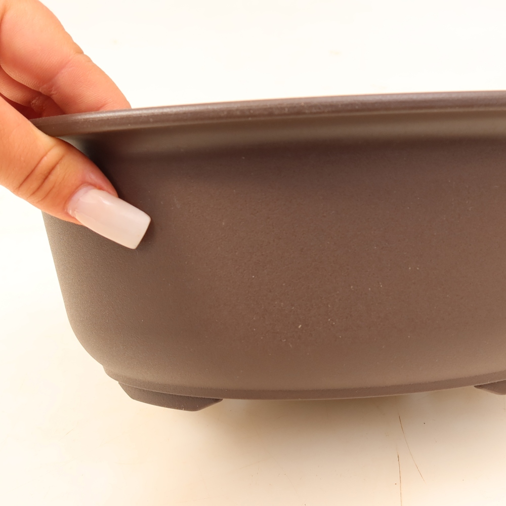 MP-28 Brown Plastic Bonsai Pot - 24.5 x 19 x 9 cm