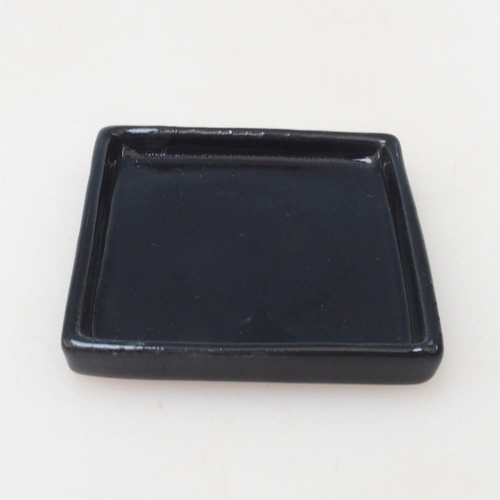 Bonsai bowl square S - 8 x 8 x 1 cm - black