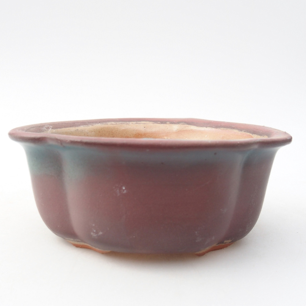 Ceramic bonsai bowl 13,5 x 11 x 5,5 cm, pink