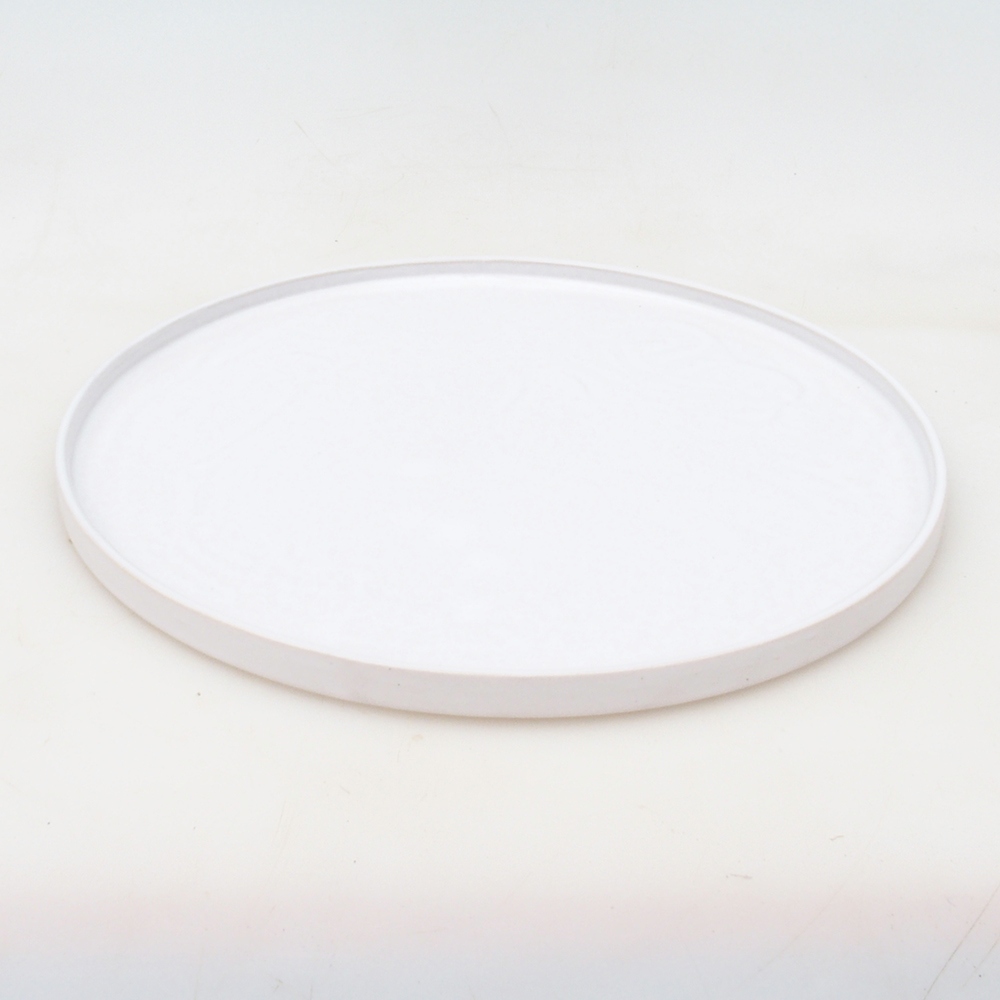 Bonsai bowl round D7-L - 28 x 28 x 1.5 cm - white