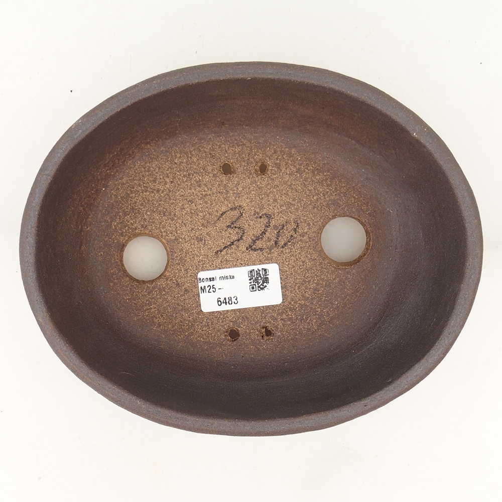 Bonsai bowl 20 x 16 x 6 cm , colour brown