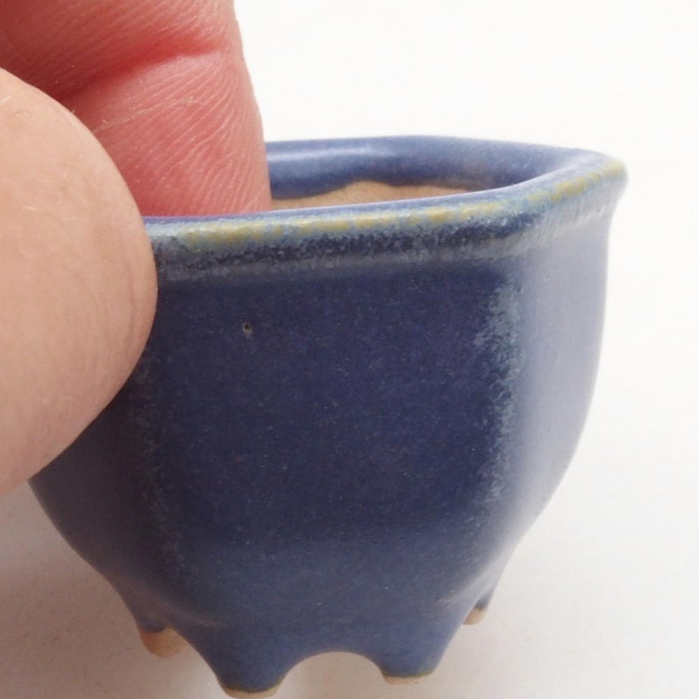 Mini bonsai bowl 4 x 3,5 x 3 cm, color blue