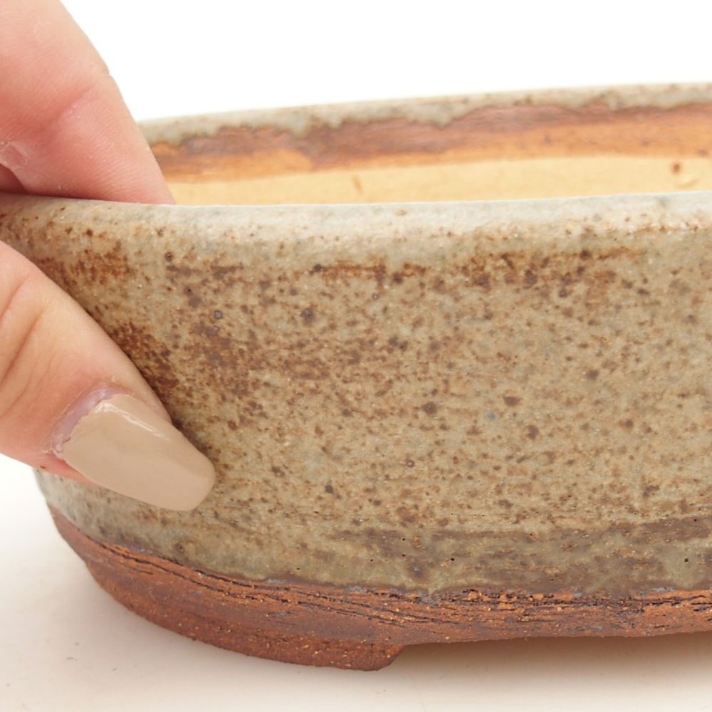 Bonsai bowl 20 x 16 x 6,5 cm , colour blue