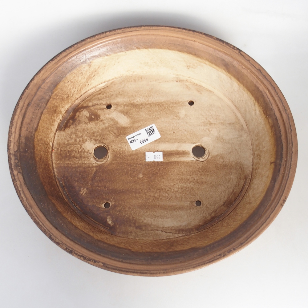 Ceramic bonsai bowl 32 x 29 x 7 cm, pink