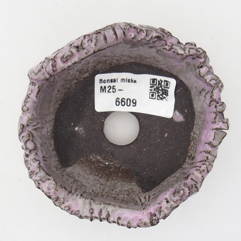 Ceramic Shell 9 x 8 x 6,5 cm , colour purple