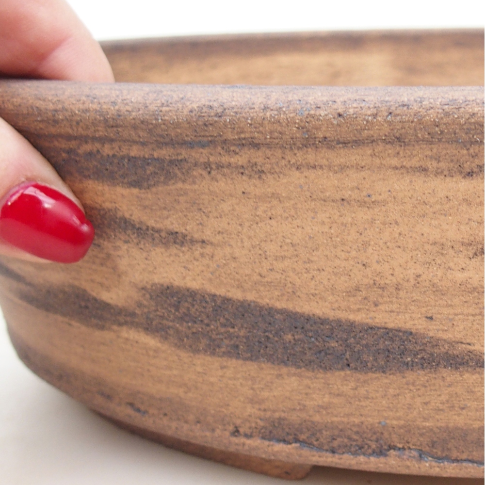 Bonsai bowl 28,5 x 22,5 x 7 cm , colour brown